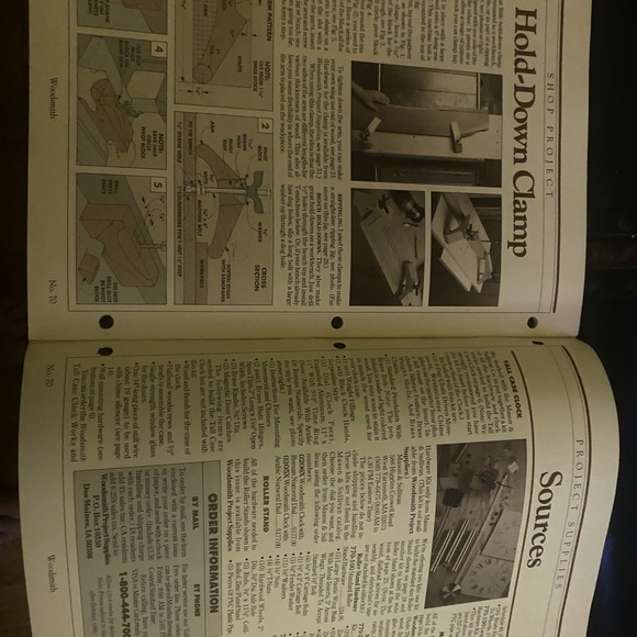 🎉5/$10🎉 Woodsmith magazine no70 August 90 heirloom clock,adjustable roll stand - Picture 7 of 8